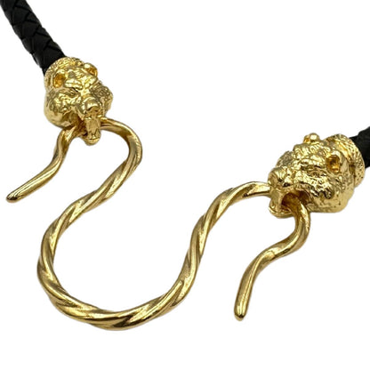 Шкіряне намисто «Ведмідь» з застібками