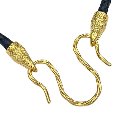 Шкіряне намисто Хугінн та Мунінн з застібками