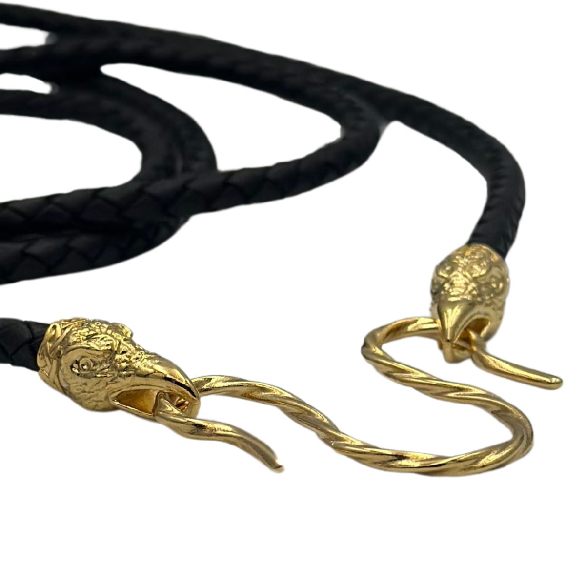 Шкіряне намисто Хугінн та Мунінн з застібками