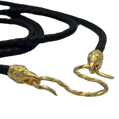 Шкіряне намисто Хугінн та Мунінн з застібками