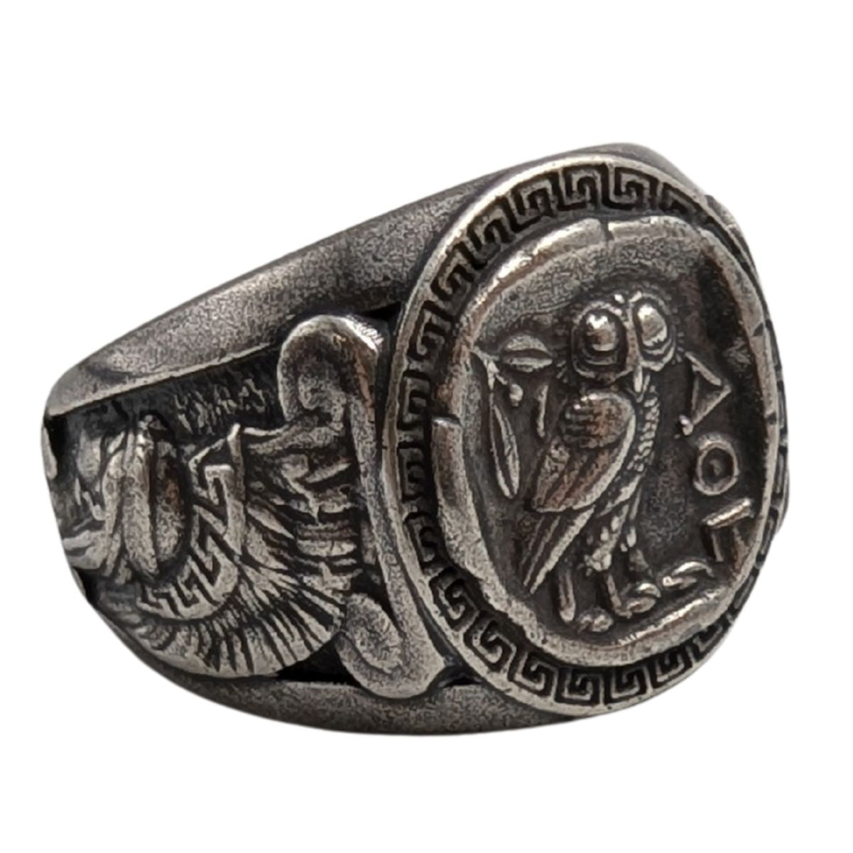 Грецький перстень з Афіною 16.5 мм Посріблення