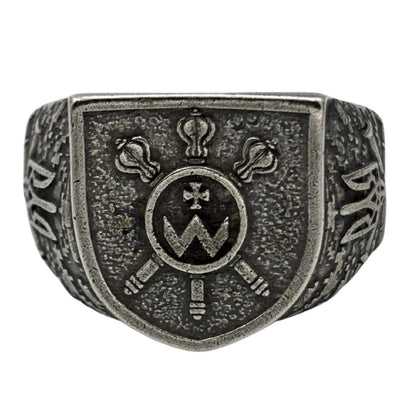 Перстень Третій механізований батальйон Президентський полк 16 мм Посріблення