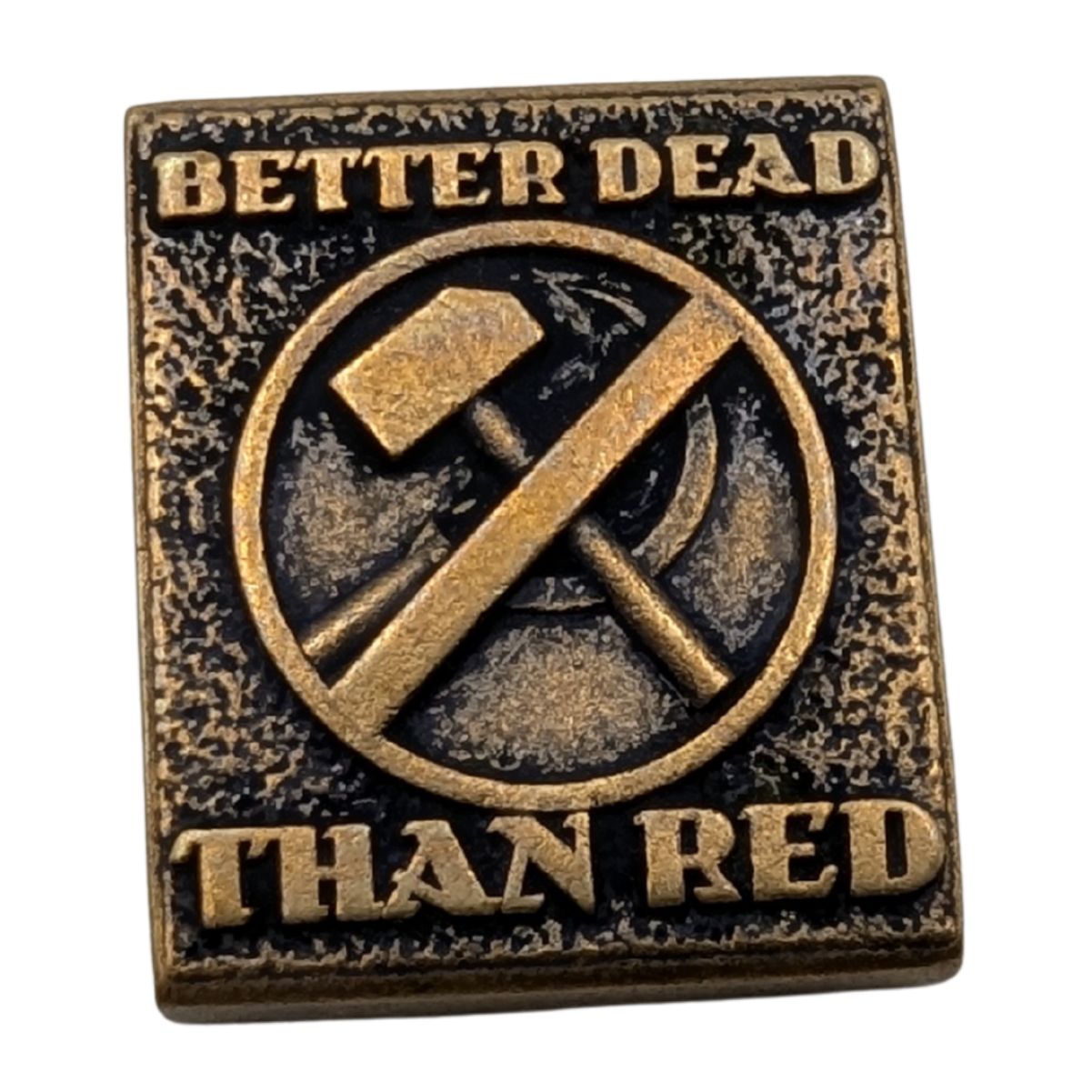 Молле кліпса Better Dead Than Red Бронза