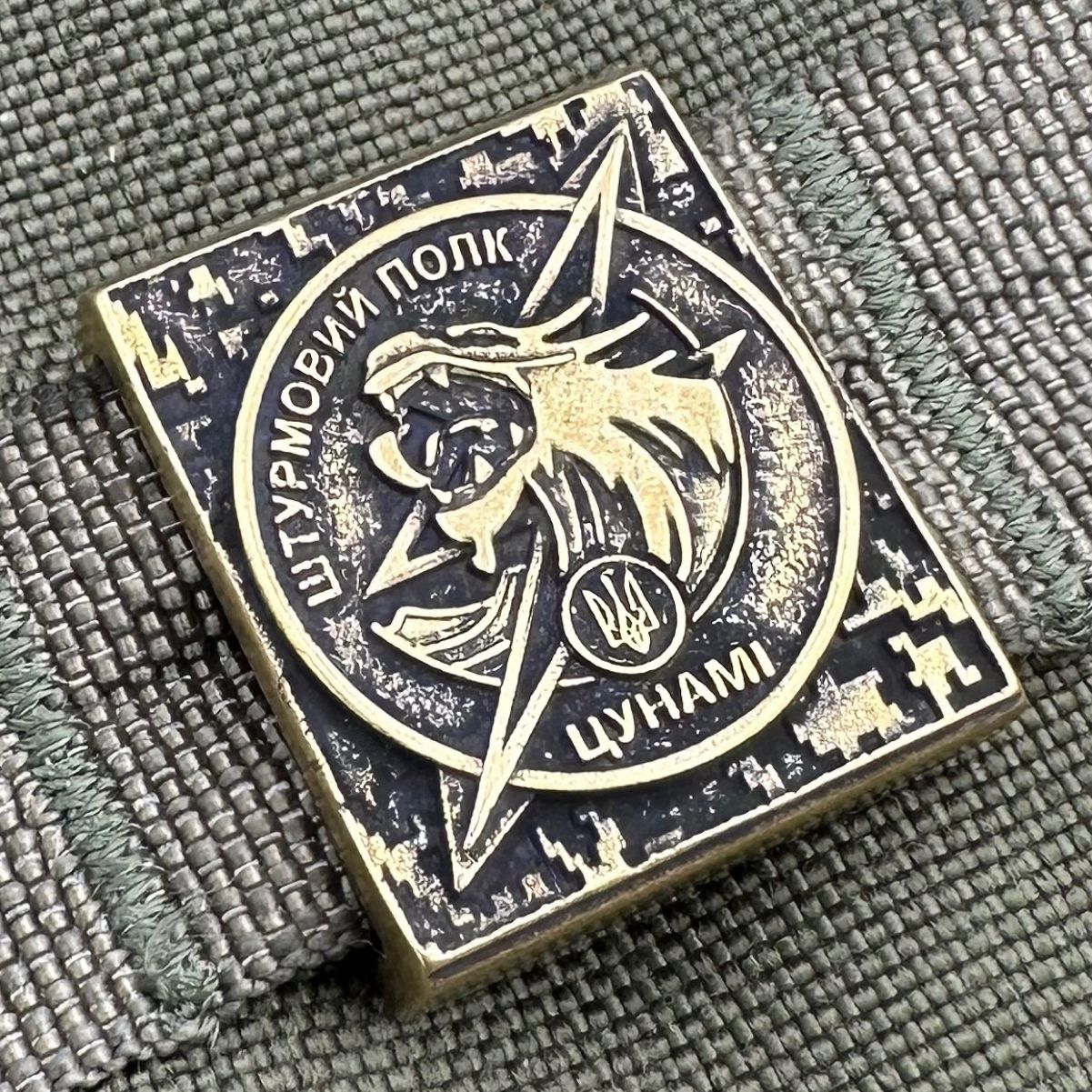 Молле кліпса з емблемою полку Цунамі