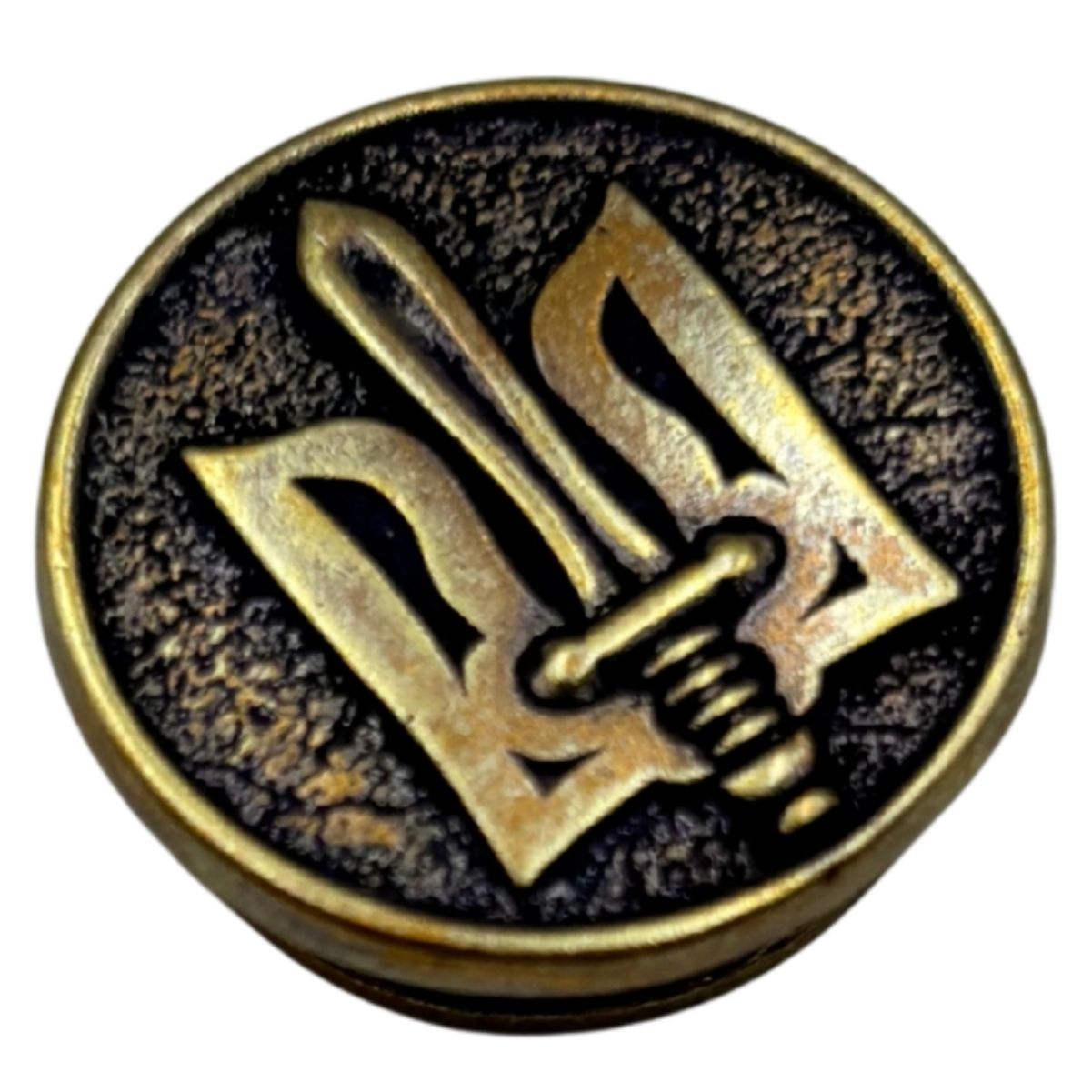 Тризуб ОУН намистина для паракорду з бронзи Бронза