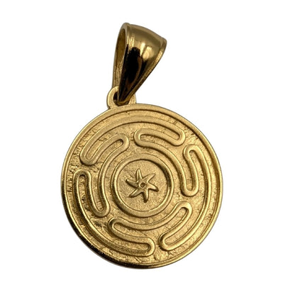 Кулон Колесо Гекати Позолота