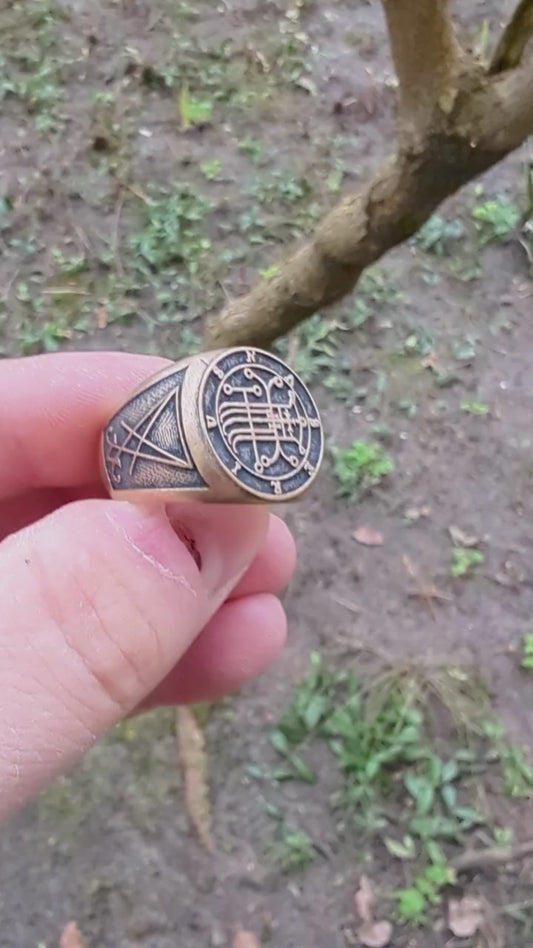 Перстень з сигілою демона Наберіуса Naberius