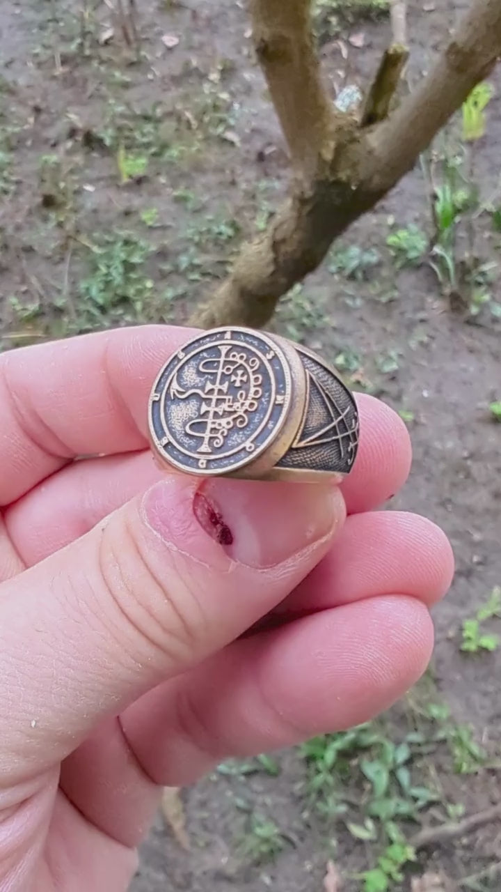 Перстень з сигілою демона Асмодея Asmodeus