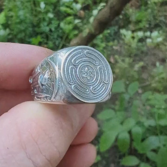 Перстень Колесо Гекати