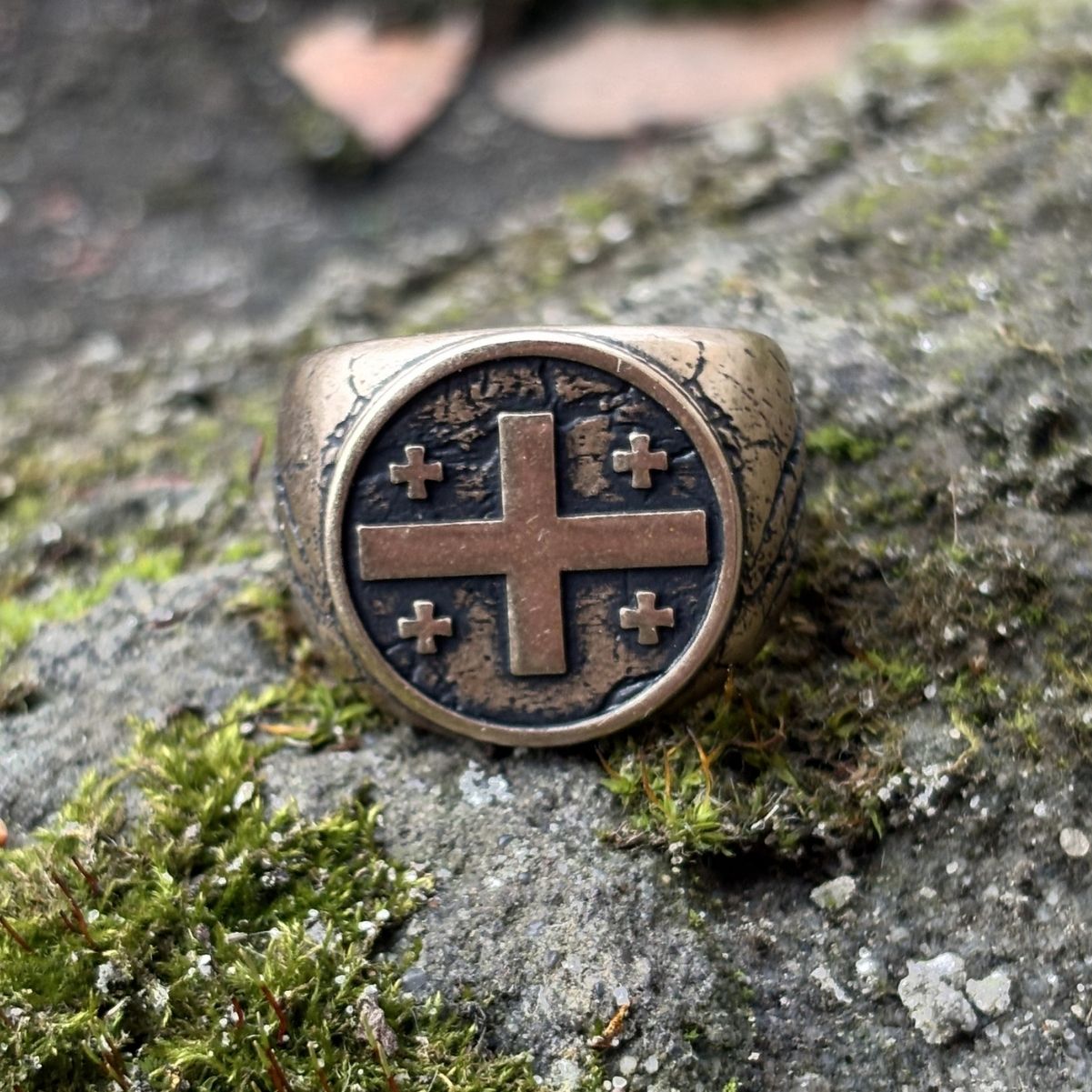 Перстень Грузія 16 мм Бронза