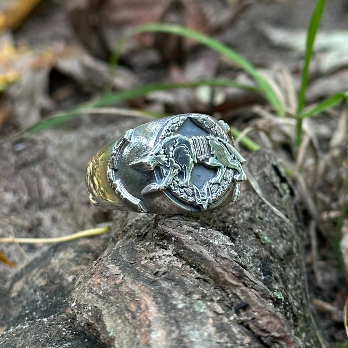 Український армійський перстень з вовком ССО