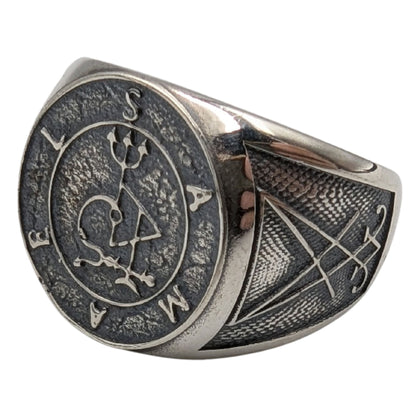 Перстень з сигілою Самаеля Samael 16 мм Срібло 925