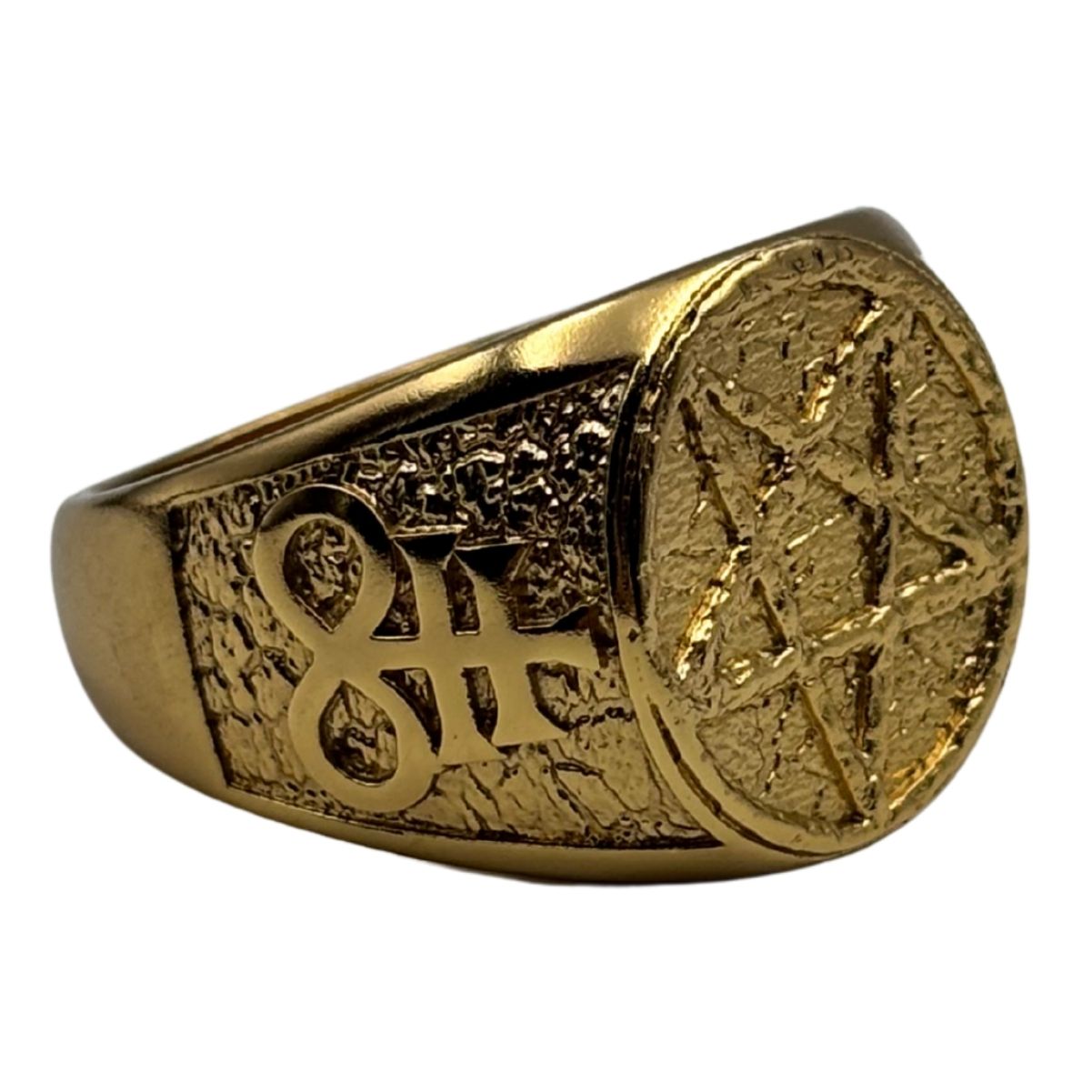 Сатанинська пентаграма перстень