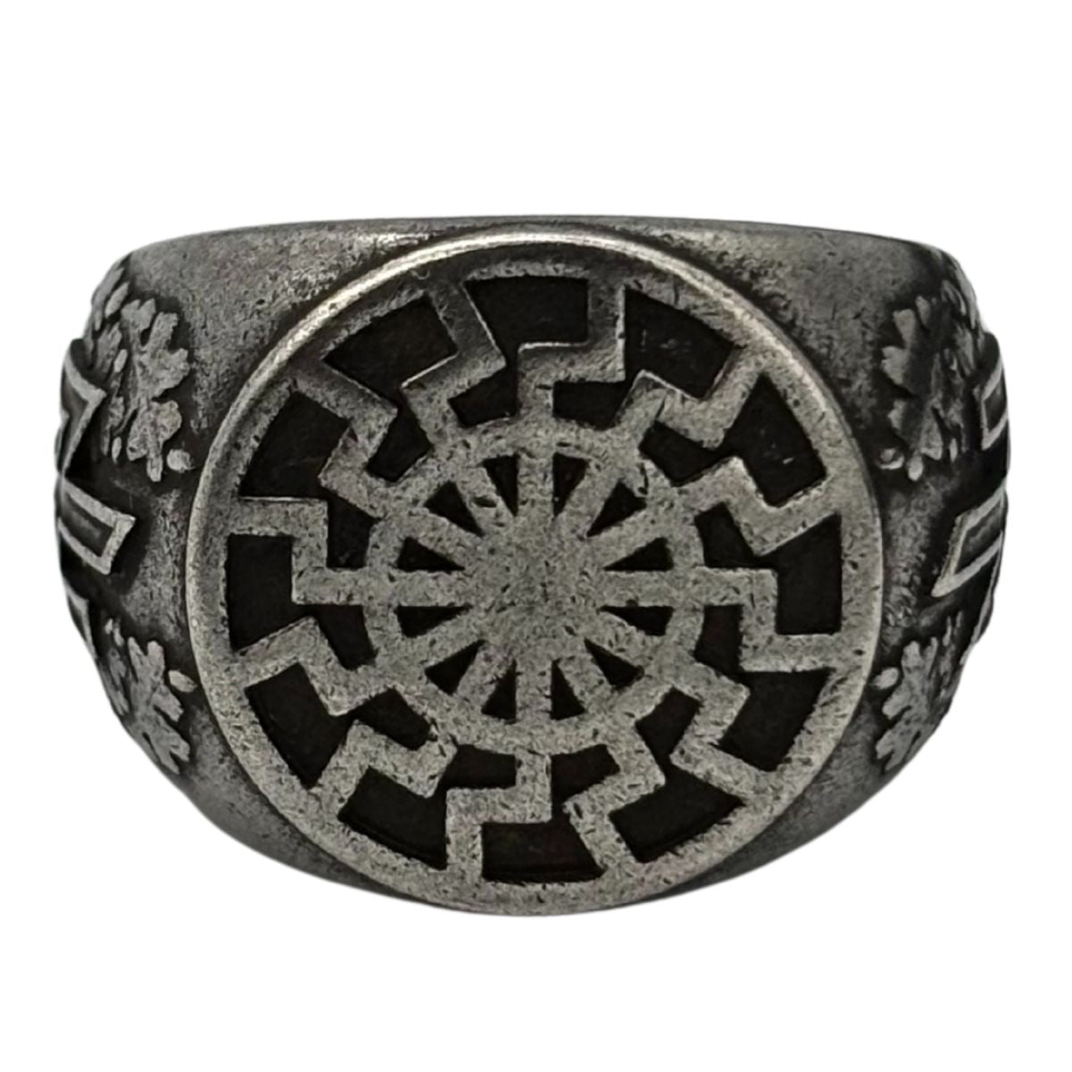Перстень Чорне Сонце 16 мм Посріблення
