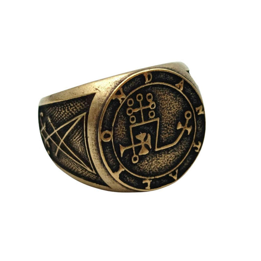 Перстень з сигілою Данталіона з бронзи   