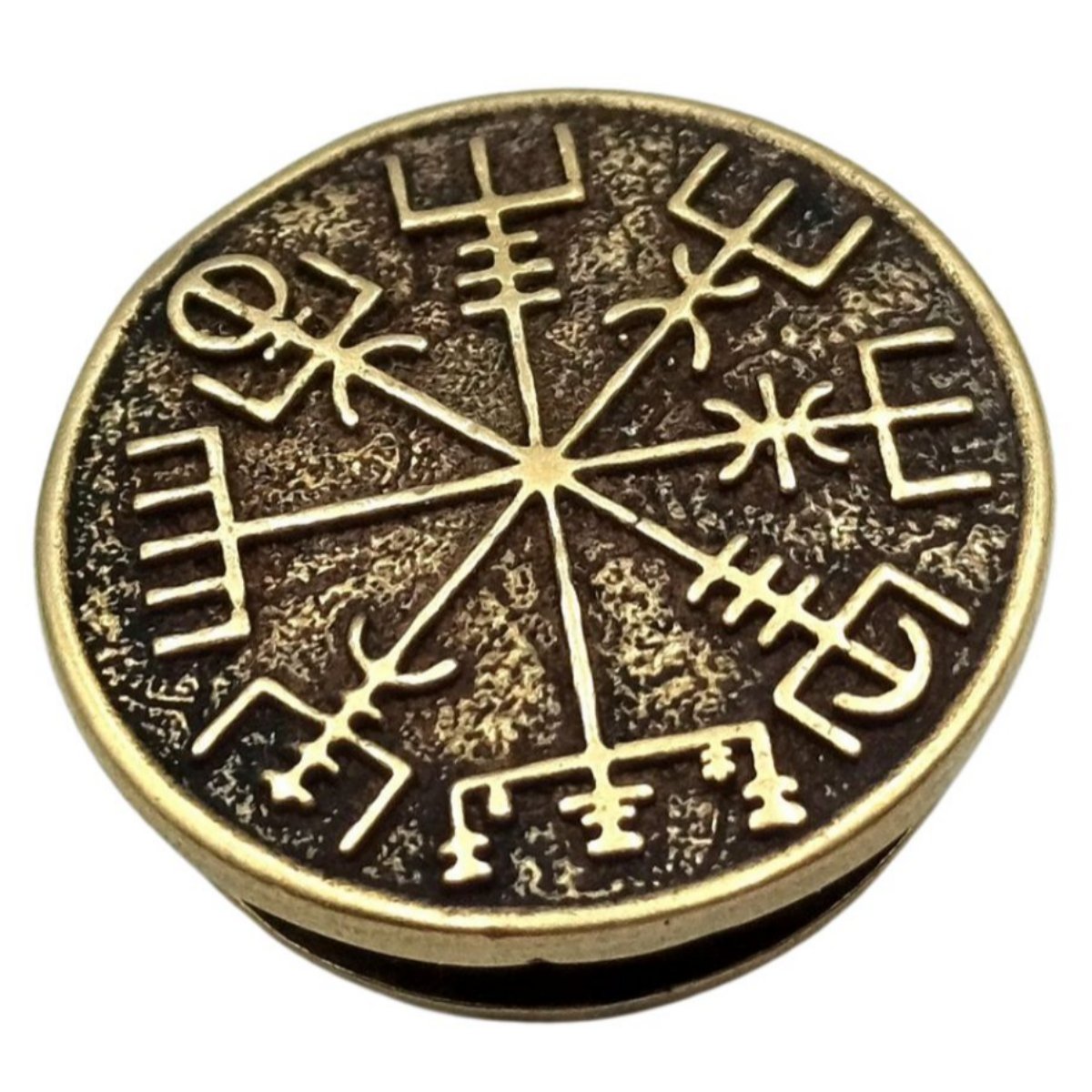 Паракордова намистина з символом Вегвізир Бронза  